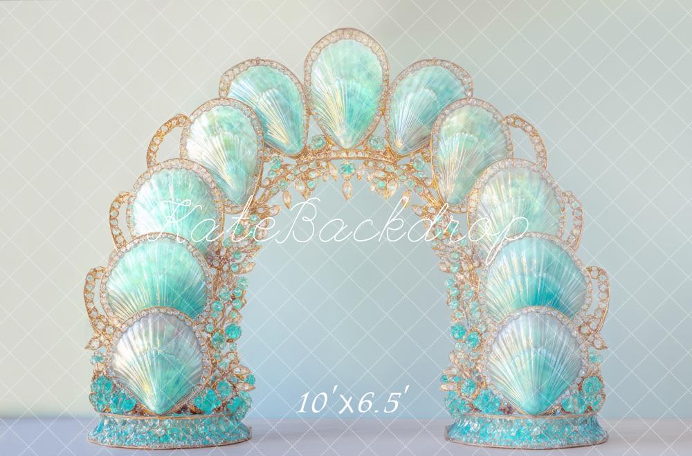 Kate Mermaid Blue Shell Arch Backdrop Designed by Mini MakeBelieve - Image 4
