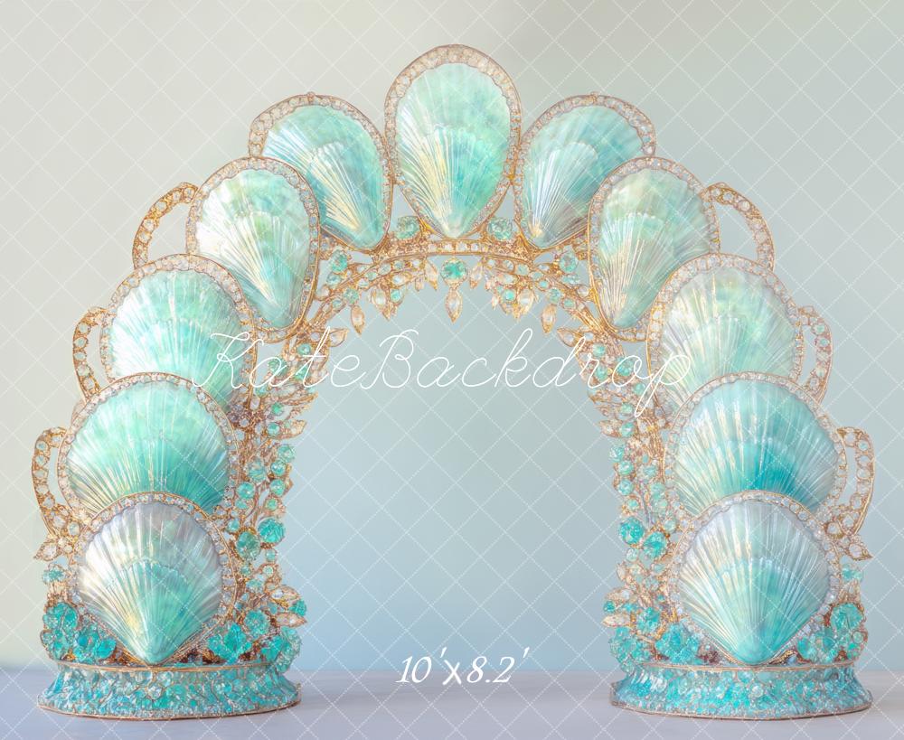Kate Mermaid Blue Shell Arch Backdrop Designed by Mini MakeBelieve - Image 5