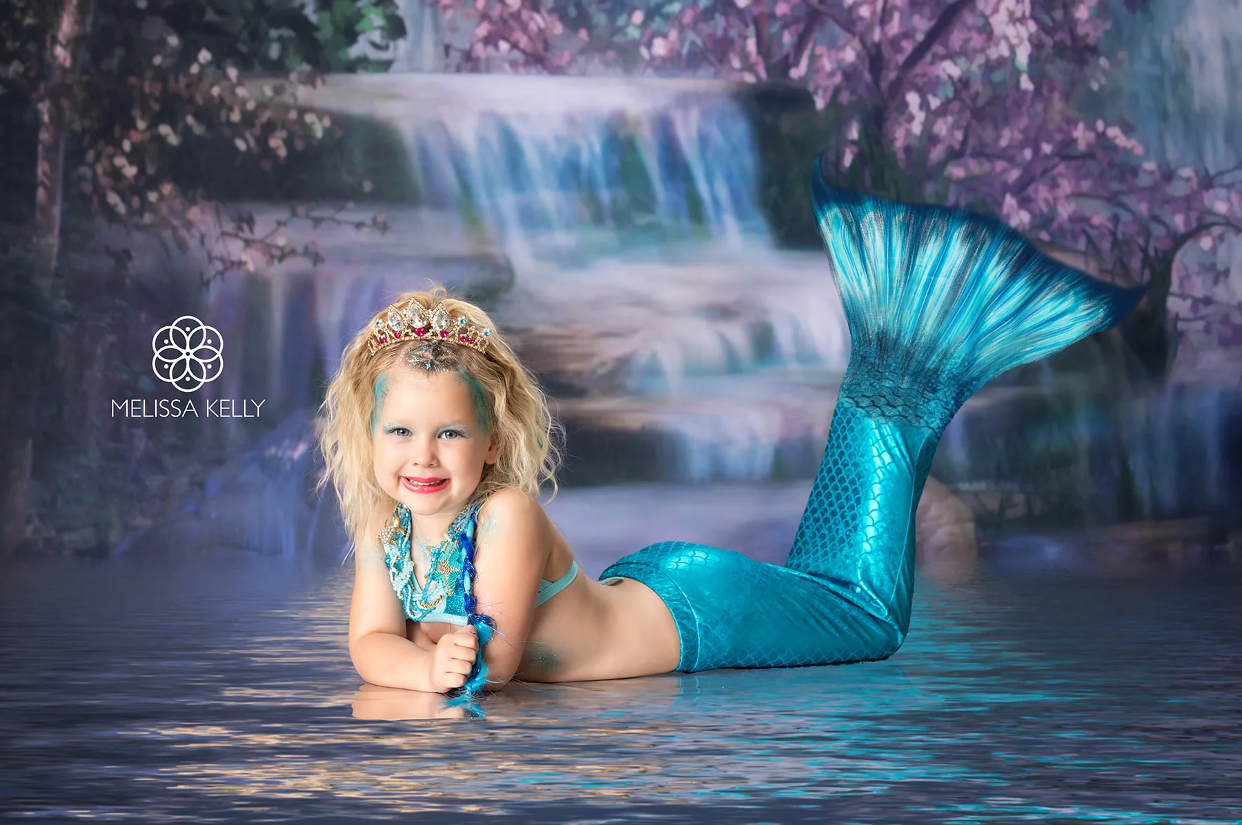Kate Mermaid Stream Water Spring Backdrop - Image 15