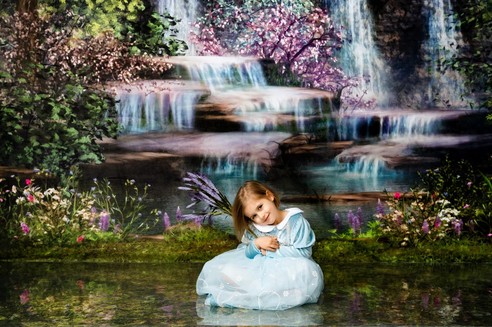 Kate Mermaid Stream Water Spring Backdrop - Image 3