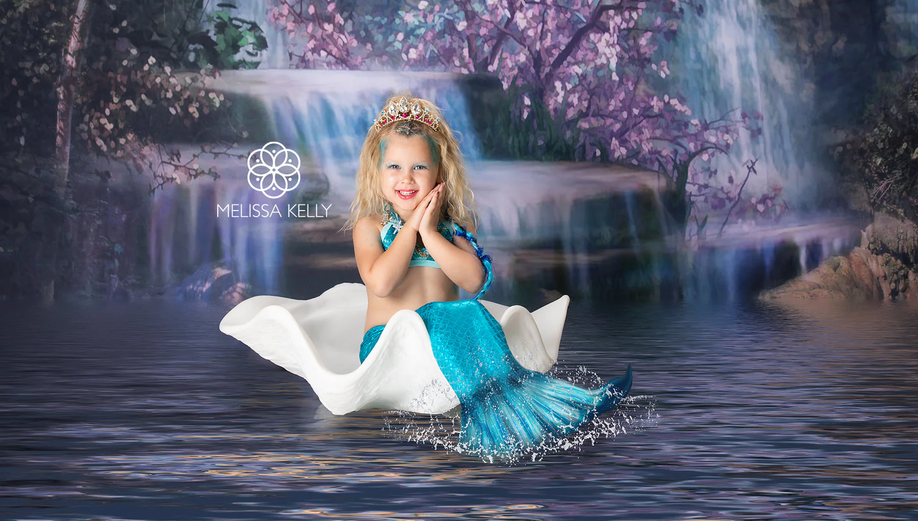 Kate Mermaid Stream Water Spring Backdrop - Image 7