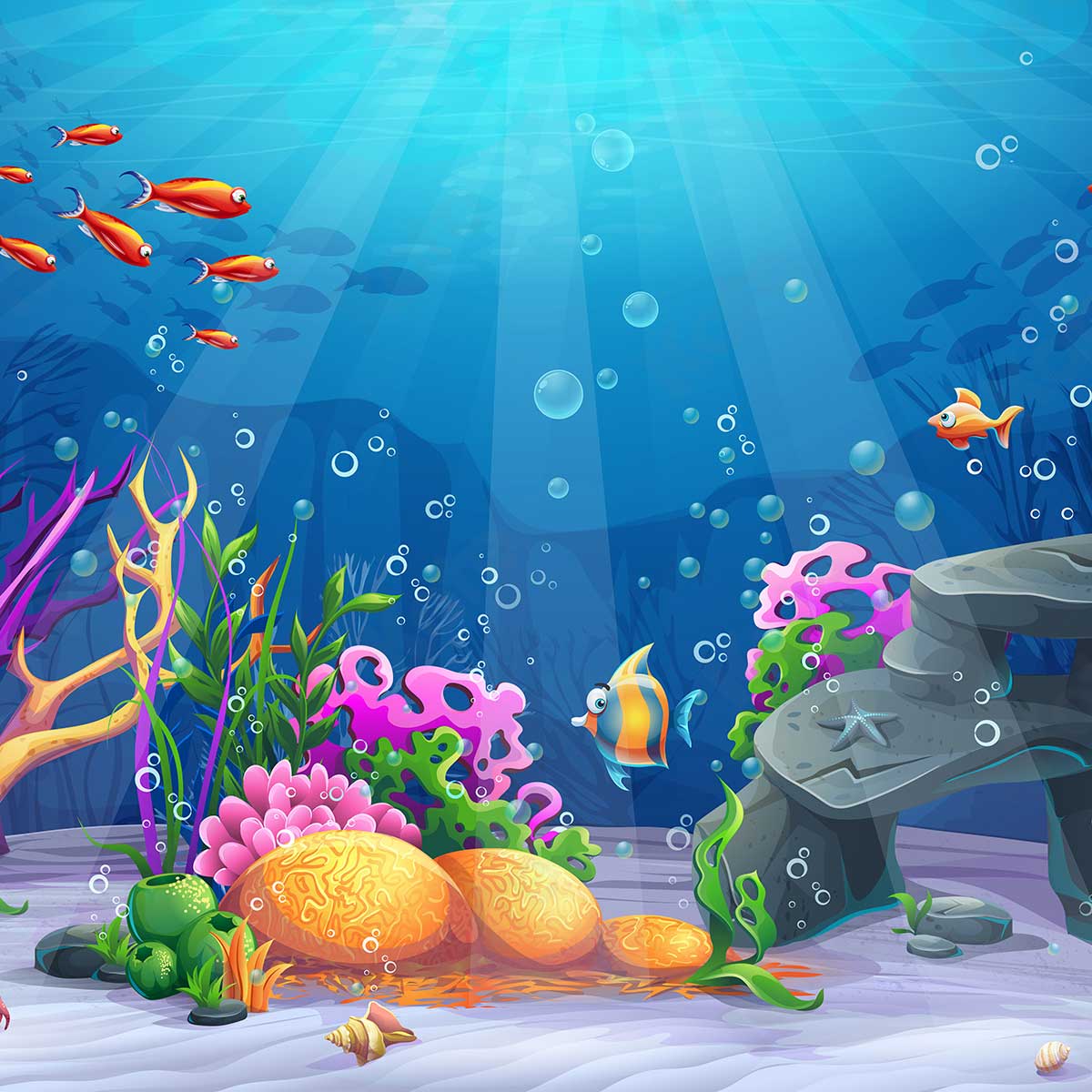 Kate Mermaid Underwater World Scene Backdrops for Photography - Image 5