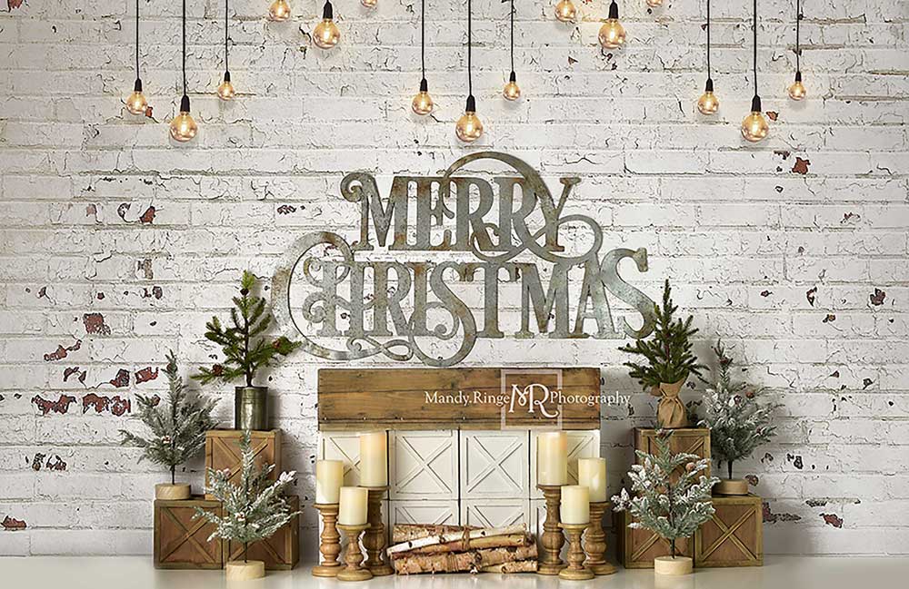 Kate Merry Farmhouse Christmas Backdrop Designed By Mandy Ringe Photography - Image 3