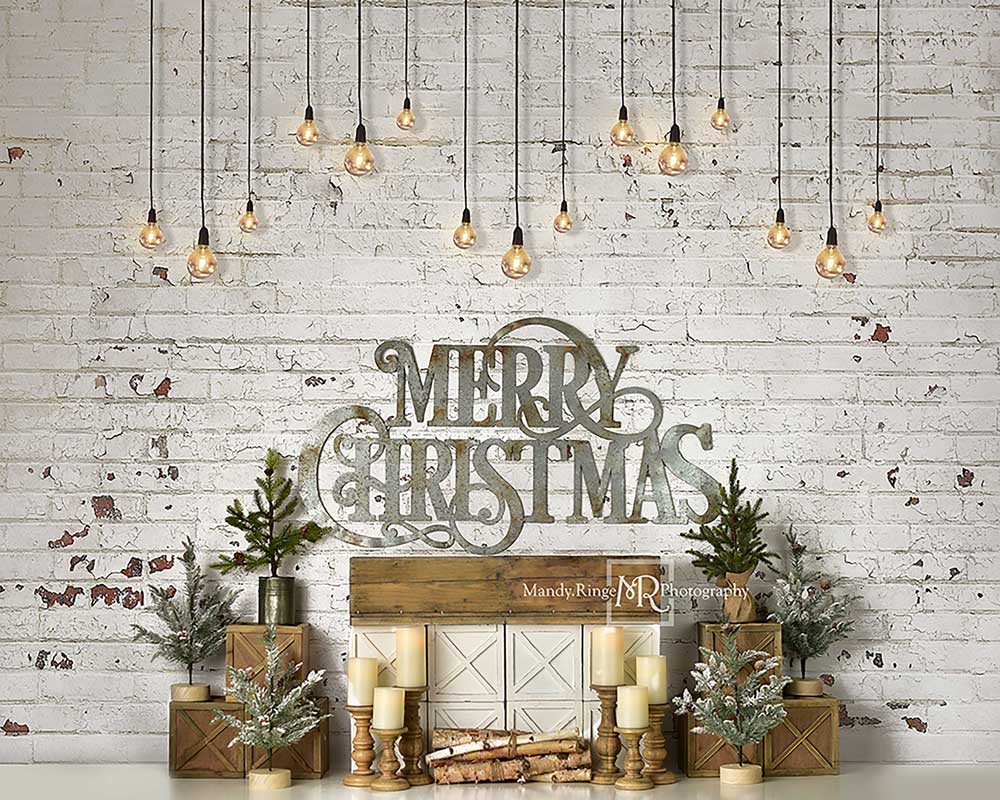 Kate Merry Farmhouse Christmas Backdrop Designed By Mandy Ringe Photography - Image 4