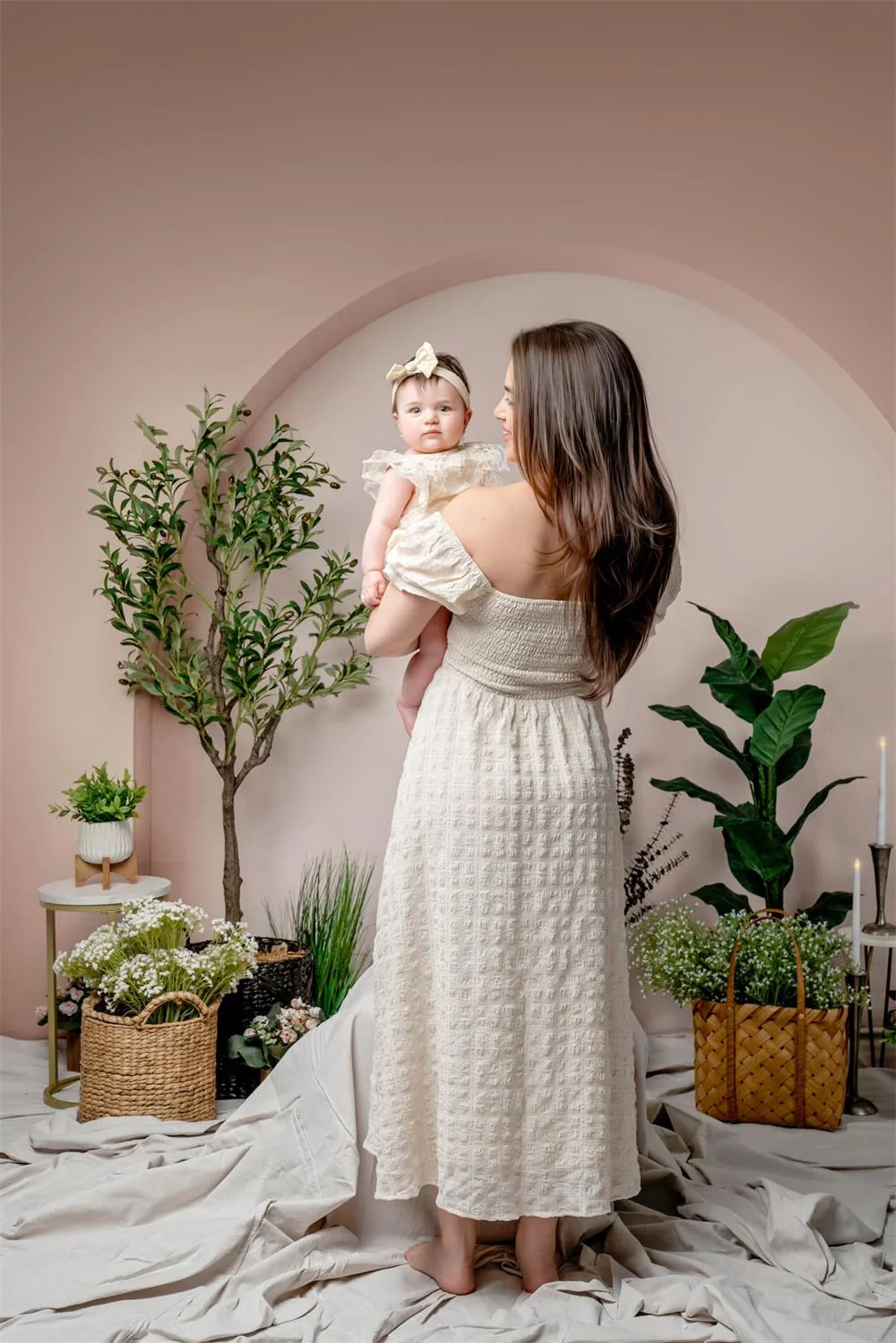 Kate Modern Style Beige Arch Wall Backdrop Designed by Emetselch - Image 5