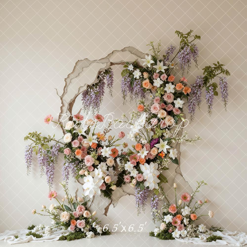 Kate Mother's Day Pastel Flower Wall Backdrop Designed by Mini MakeBelieve - Image 2