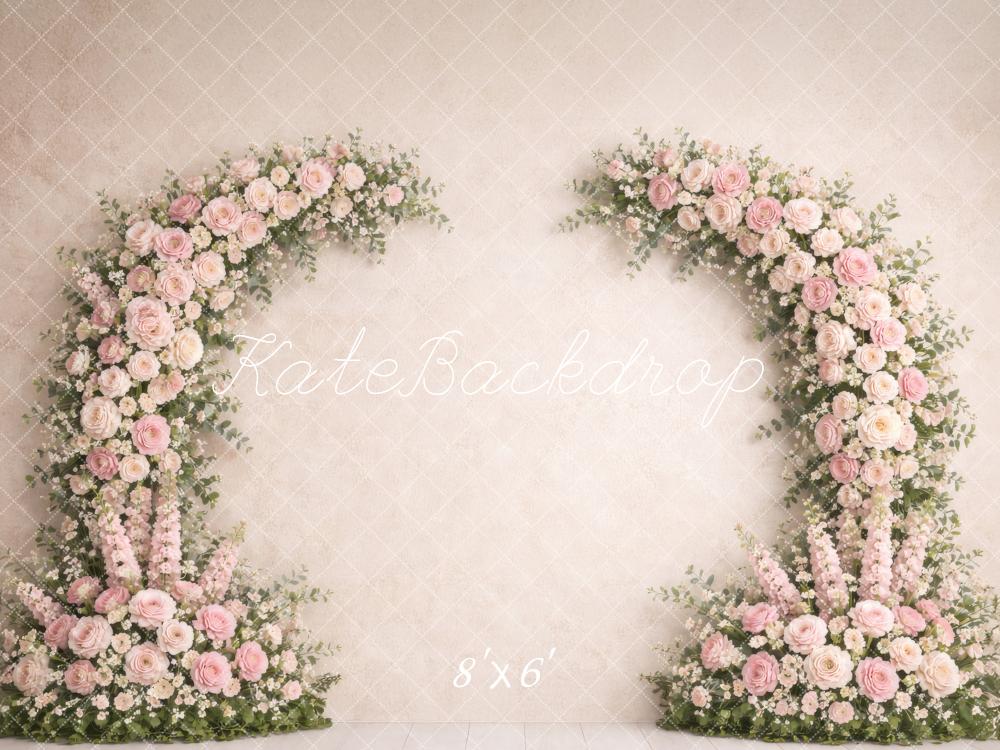 Kate Mother's Day Pink Roses Arch Backdrop Designed by Megan Leigh Photography - Image 3