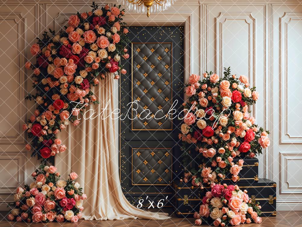 Kate Mother's Day Spring Rose Cream Wall Backdrop Designed by Mini MakeBelieve - Image 3