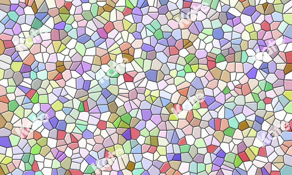 Kate Multicolor Art Stitching Rubber Floor Mat - Image 2