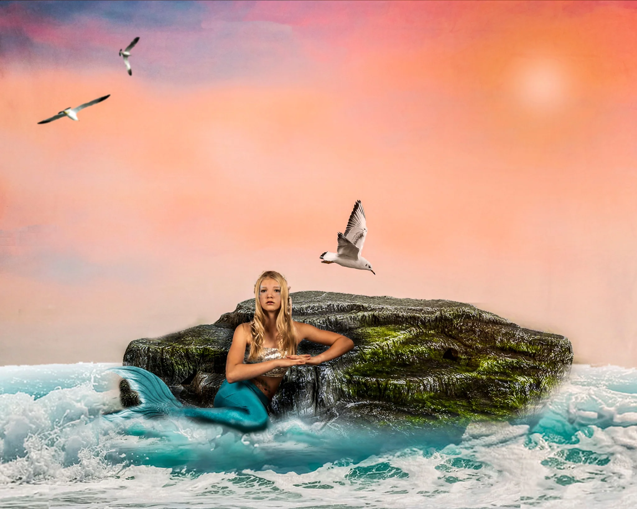 Kate Nature Sunset Seaside Cloud Backdrop for Photography