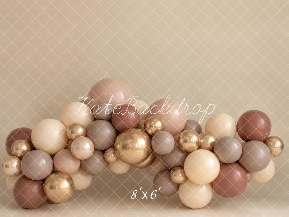 Kate Neutral Balloon Arch Backdrop Designed by Emetselch - Image 3