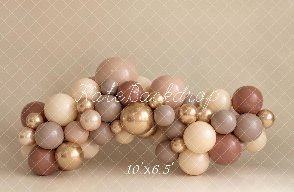 Kate Neutral Balloon Arch Backdrop Designed by Emetselch - Image 4
