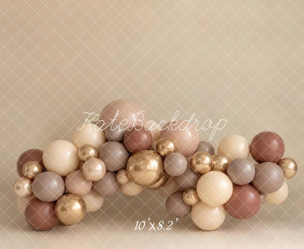 Kate Neutral Balloon Arch Backdrop Designed by Emetselch - Image 6
