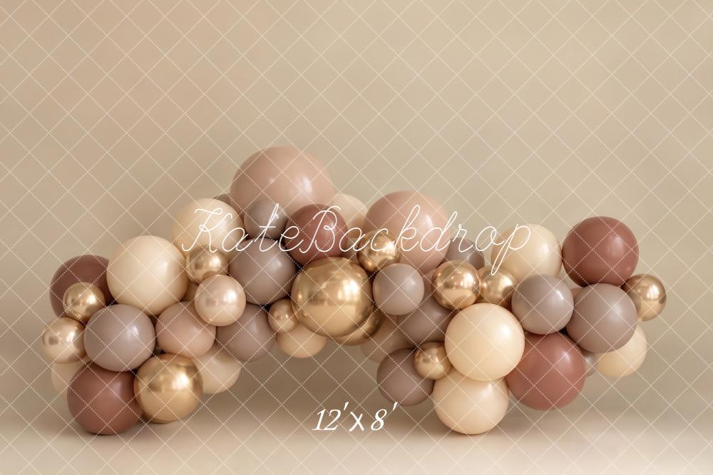 Kate Neutral Balloon Arch Backdrop Designed by Emetselch - Image 8