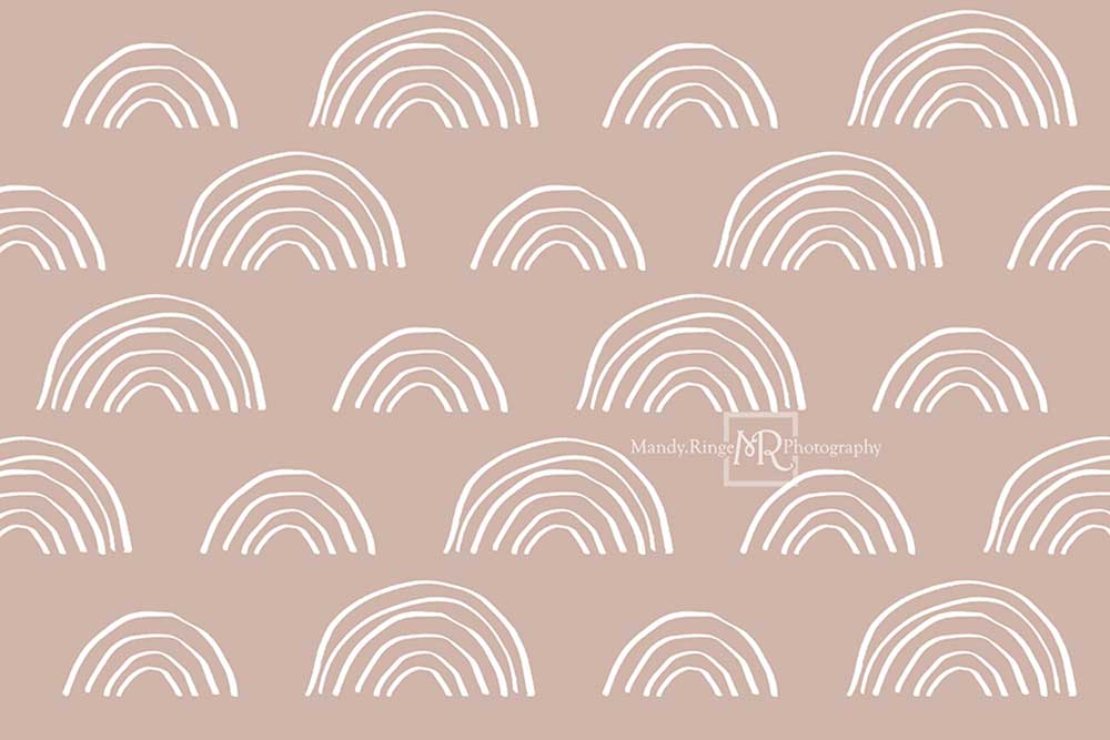 Kate Neutral Boho Rainbow Backdrop Designed by Mandy Ringe Photography - Image 2