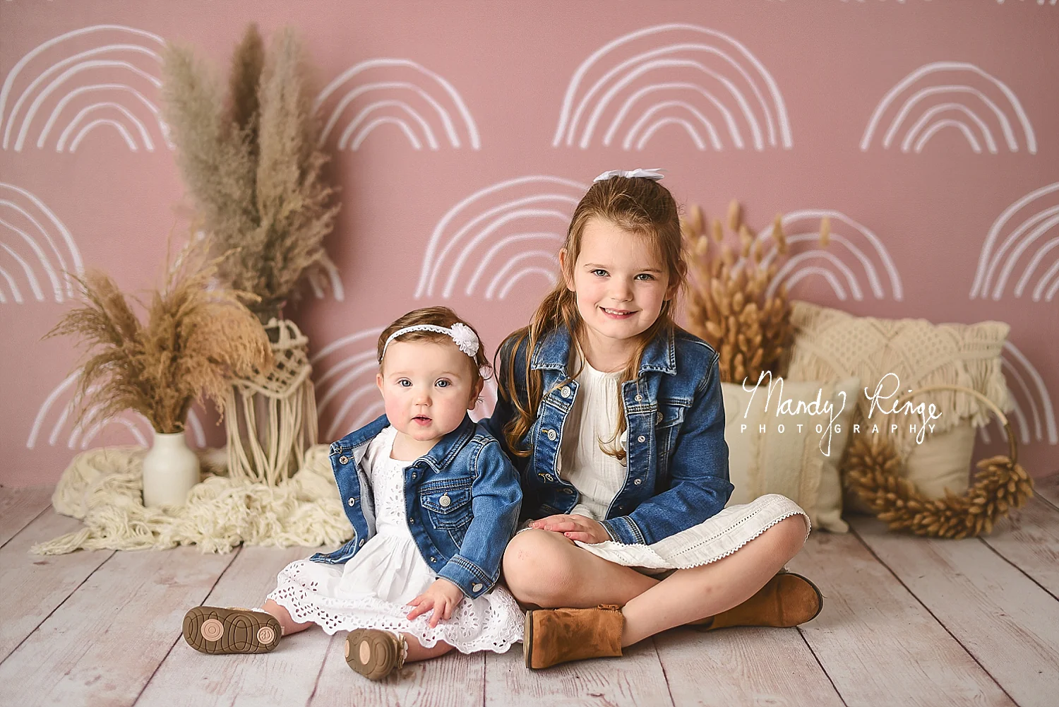 Kate Neutral Boho Rainbow Backdrop Designed by Mandy Ringe Photography - Image 3