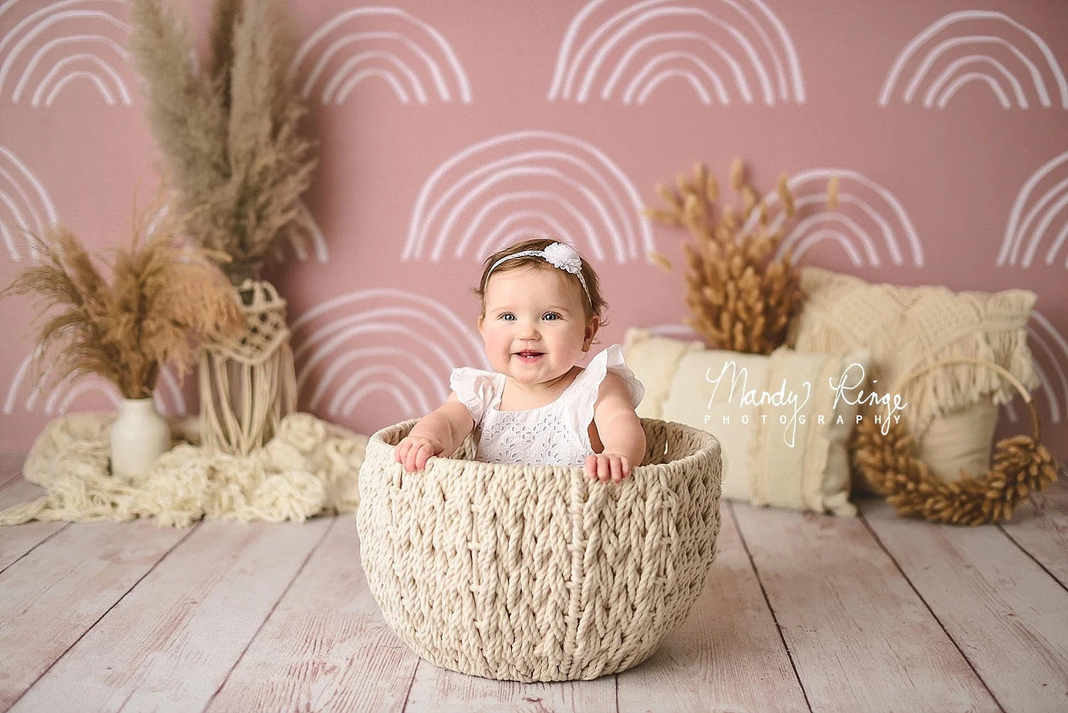 Kate Neutral Boho Rainbow Backdrop Designed by Mandy Ringe Photography - Image 4
