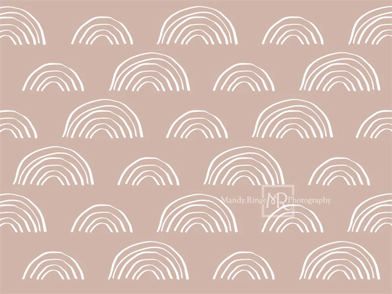 Kate Neutral Boho Rainbow Backdrop Designed by Mandy Ringe Photography - Image 6