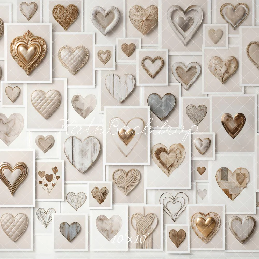 Kate Neutral Heart Wall Backdrop Designed by Mini MakeBelieve - Image 7