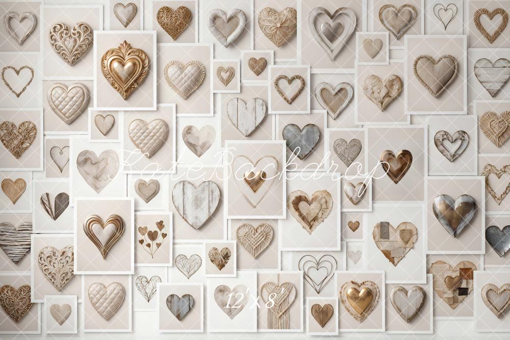 Kate Neutral Heart Wall Backdrop Designed by Mini MakeBelieve - Image 8