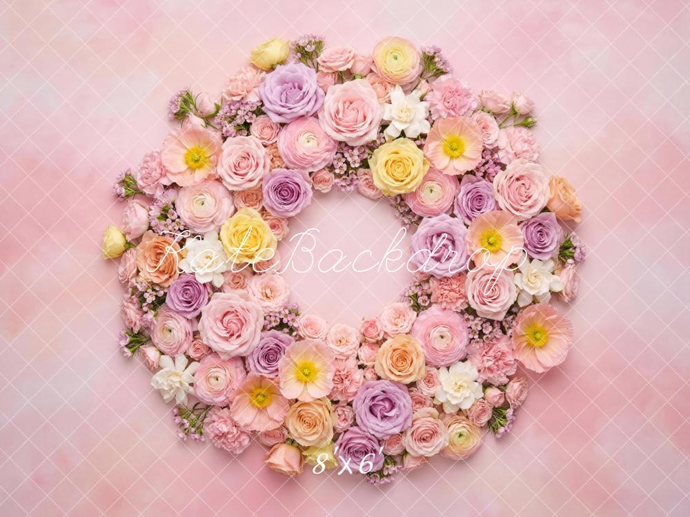 Kate Newborn Floral Pink Backdrop Designed by Mini MakeBelieve - Image 3