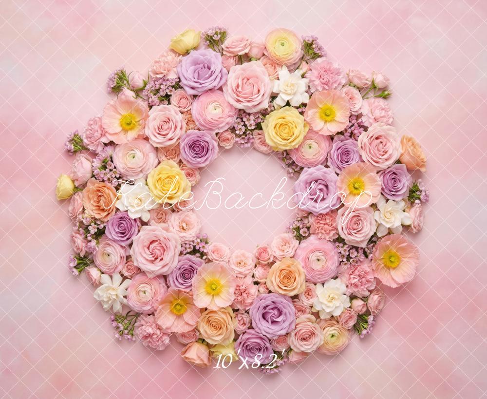 Kate Newborn Floral Pink Backdrop Designed by Mini MakeBelieve - Image 6