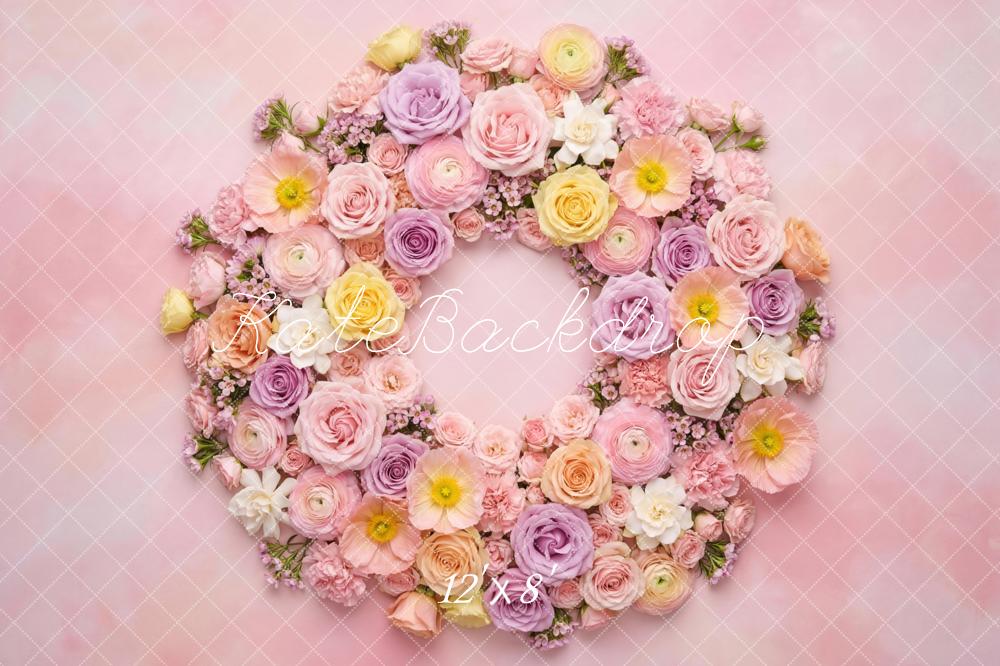 Kate Newborn Floral Pink Backdrop Designed by Mini MakeBelieve - Image 8
