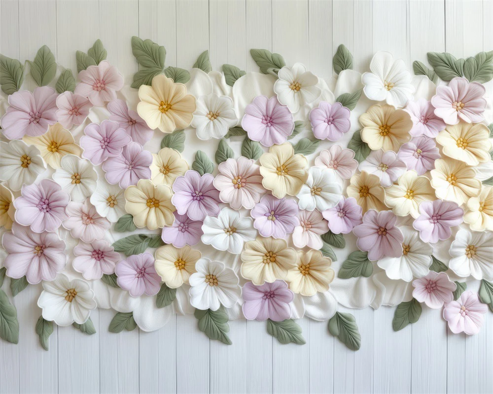 Kate Newborn Floral Rug Pastel Wood Rubber Floor Mat Designed by Mini MakeBelieve - Image 3