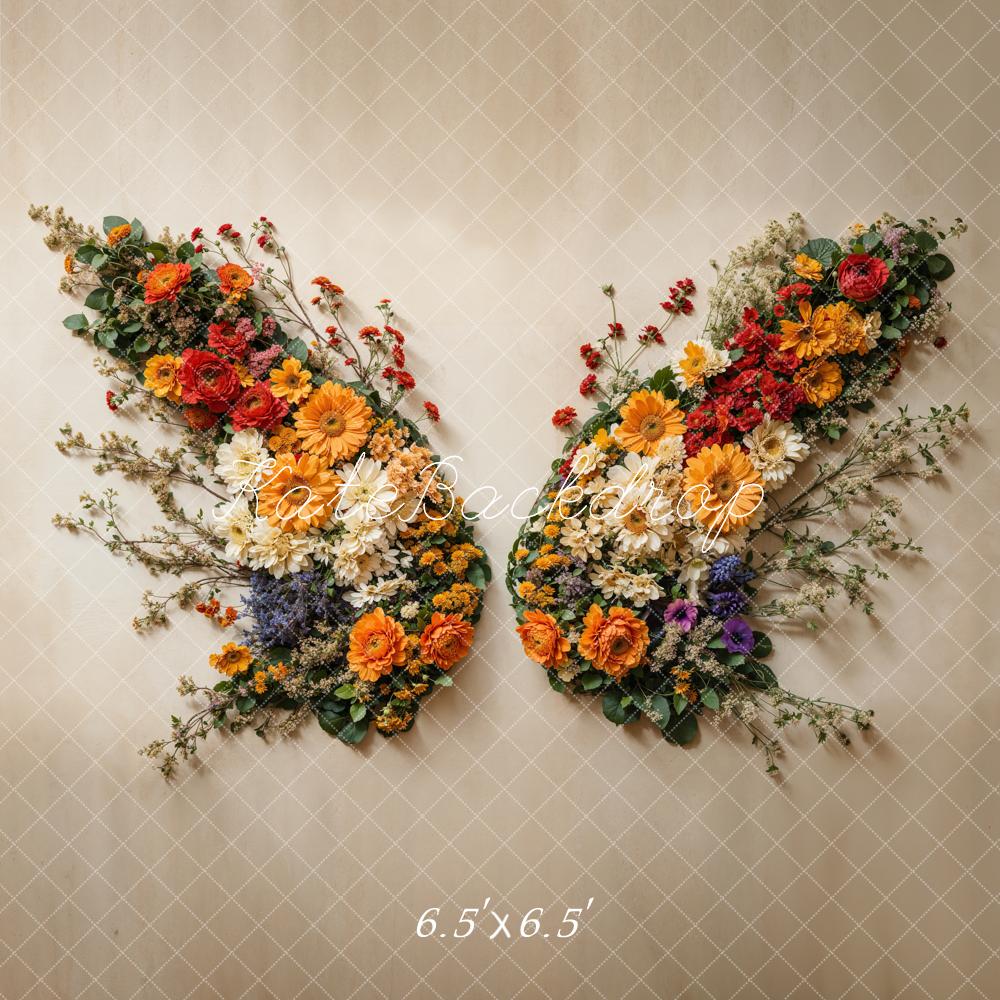 Kate Newborn Flower Butterfly Floor Wall Backdrop Designed by Chain Photography - Image 3