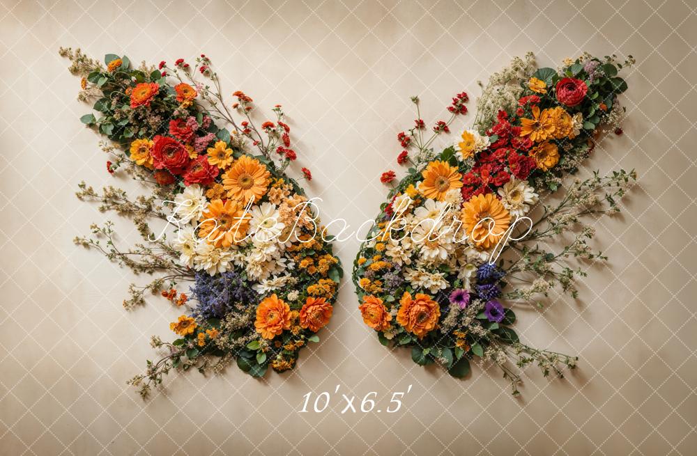 Kate Newborn Flower Butterfly Floor Wall Backdrop Designed by Chain Photography - Image 5