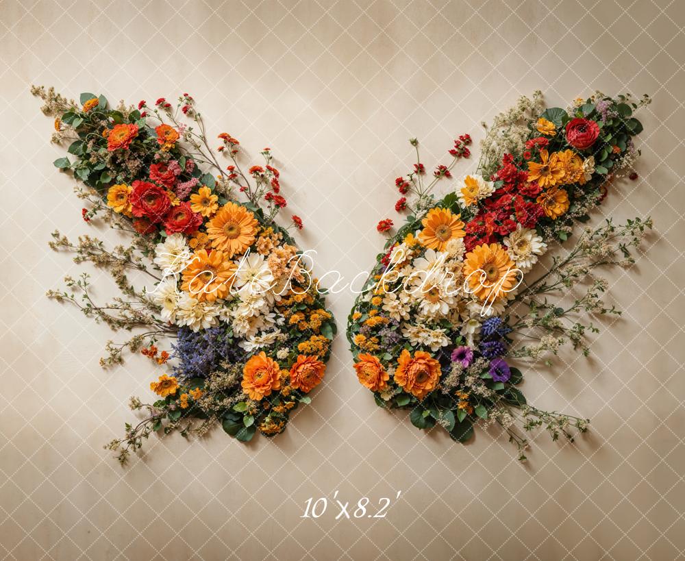 Kate Newborn Flower Butterfly Floor Wall Backdrop Designed by Chain Photography - Image 6