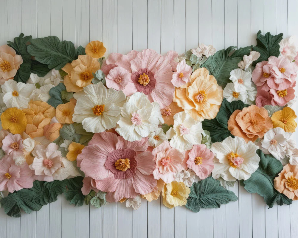 Kate Newborn Flower Rug Rubber Floor Mat Designed by Mini MakeBelieve - Image 2