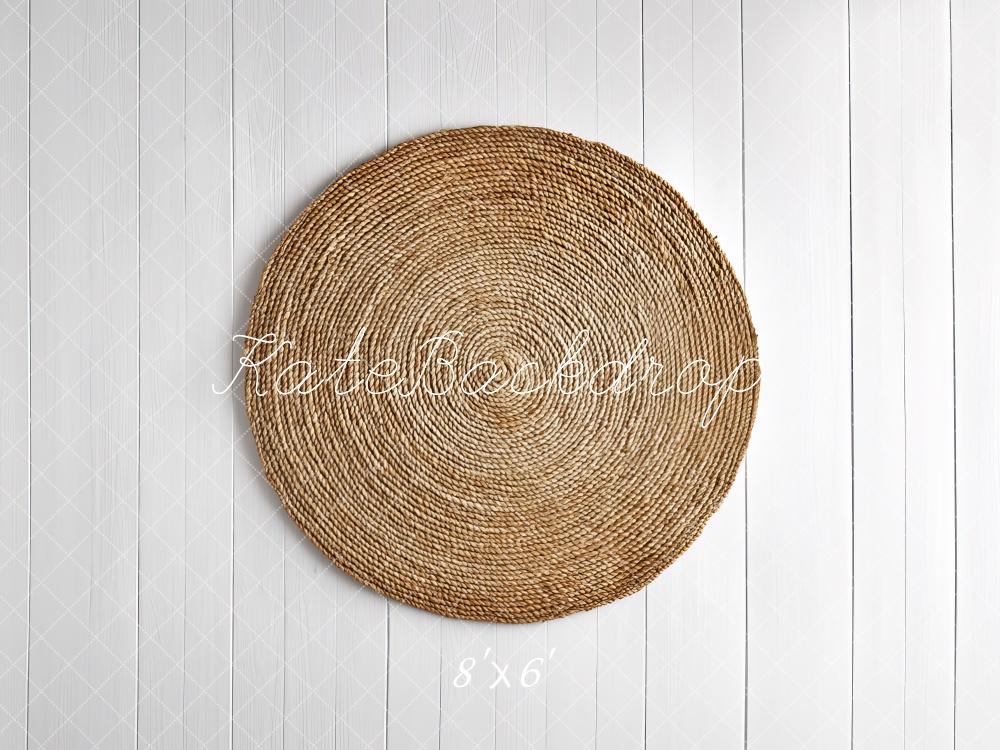 Kate Newborn Natural Woven Circle Floor Backdrop Designed by Mini MakeBelieve - Image 3
