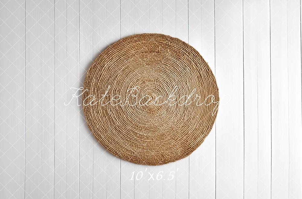 Kate Newborn Natural Woven Circle Floor Backdrop Designed by Mini MakeBelieve - Image 4