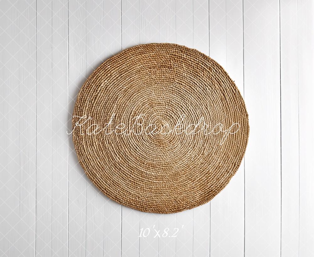 Kate Newborn Natural Woven Circle Floor Backdrop Designed by Mini MakeBelieve - Image 5