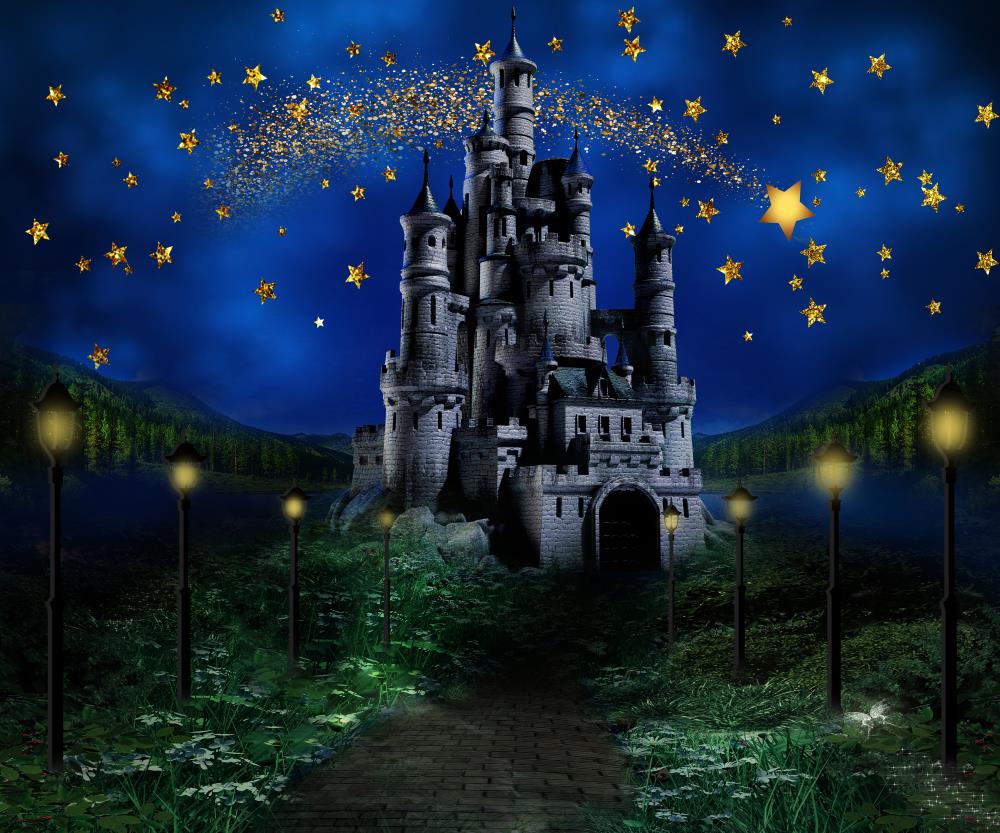Kate Night Sky Star Castle Children Backdrop Designed by Jerry_Sina - Image 3