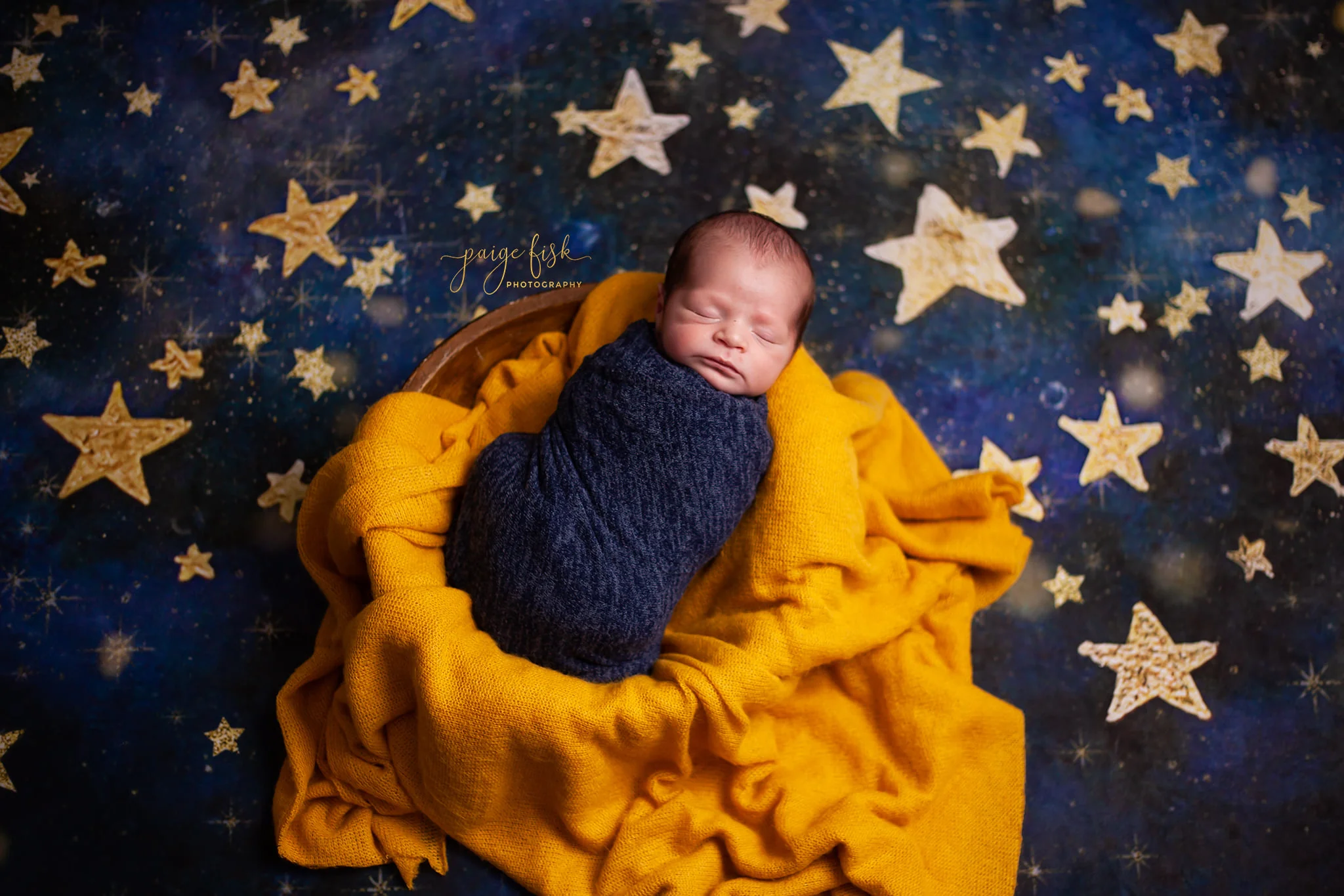Kate Night Sky Gold Stars Backdrop Designed by Mandy Ringe Photography - Image 6