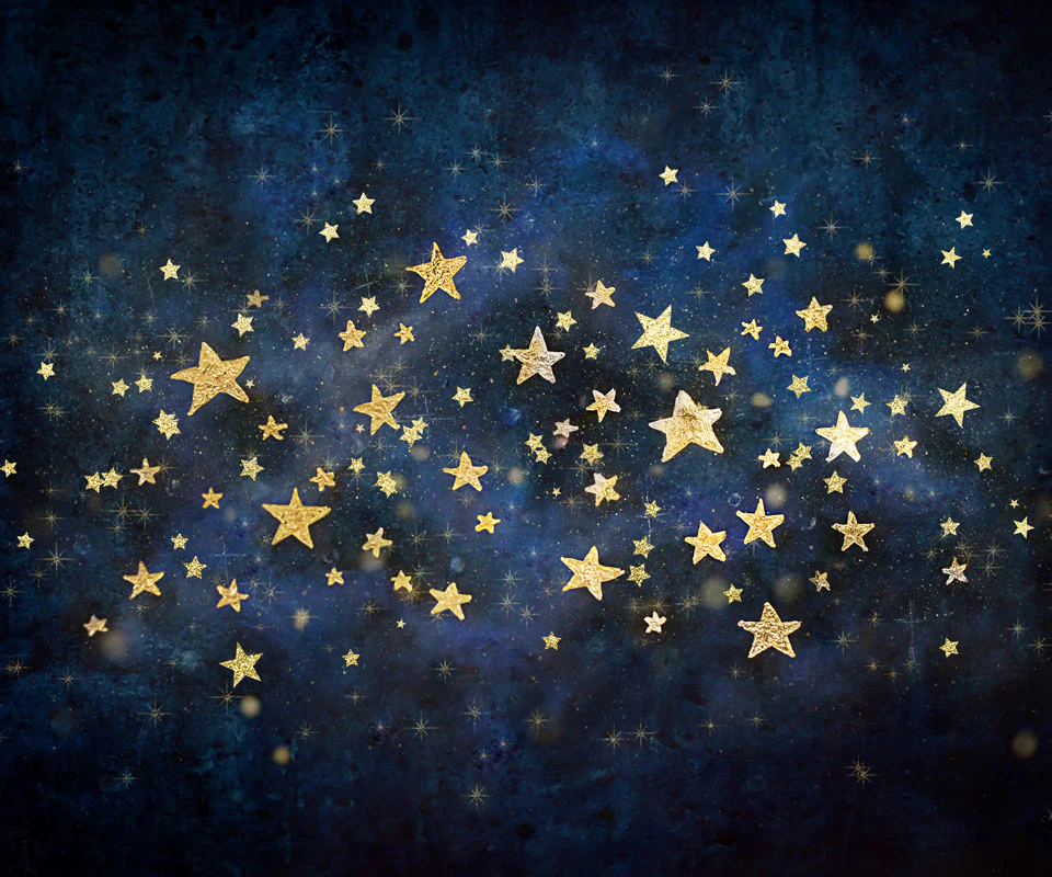 Kate Night Sky Gold Stars Backdrop Designed by Mandy Ringe Photography - Image 8