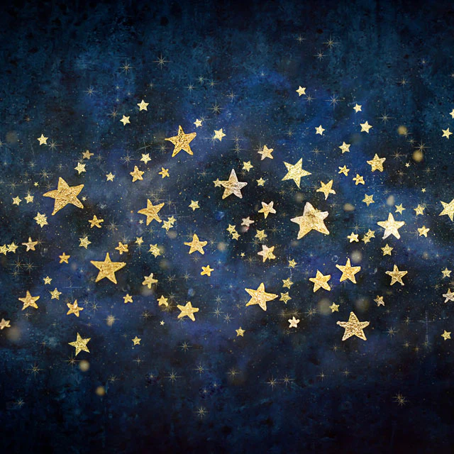 Kate Night Sky Gold Stars Backdrop Designed by Mandy Ringe Photography - Image 9