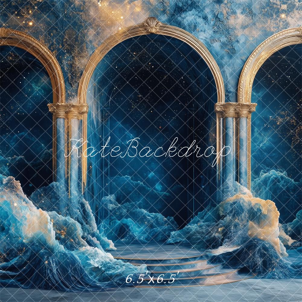 Kate Ocean Fantasy Arches Blue Backdrop Designed by Patty Robert - Image 2