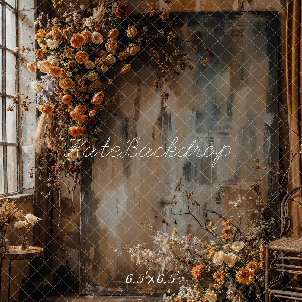 Kate Oil Painting Flowers Abstract Backdrop Designed by Emetselch - Image 4