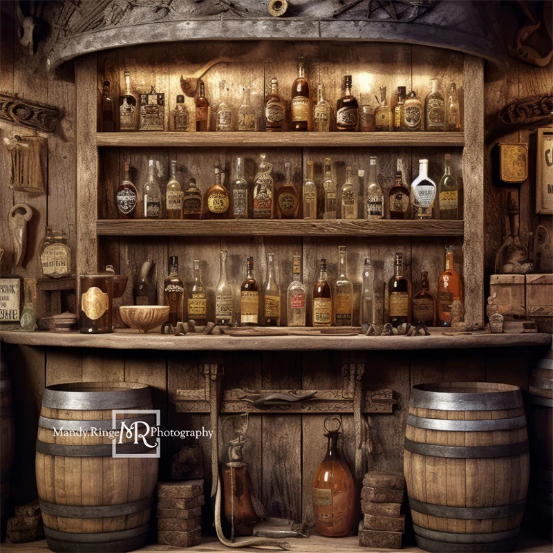 Kate Old Western Wine Wall Backdrop Designed by Mandy Ringe Photography - Image 4