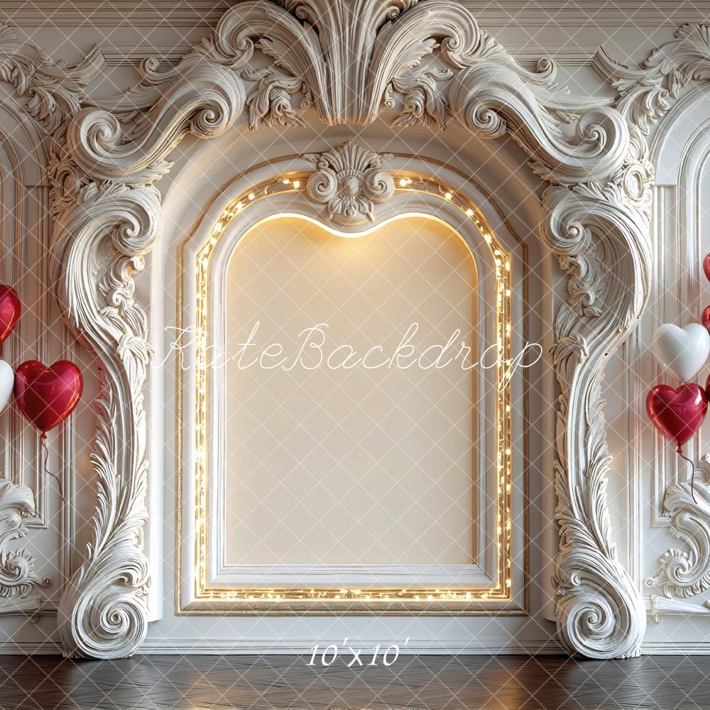 Kate Valentine Ornate Arch Heart Balloons Backdrop Designed by Mini MakeBelieve - Image 7