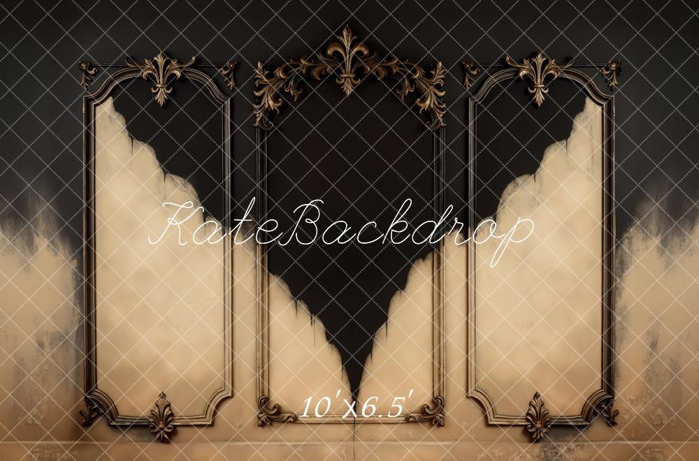 Kate Ornate Vintage Wall Black Beige Backdrop Designed by Mini MakeBelieve - Image 4