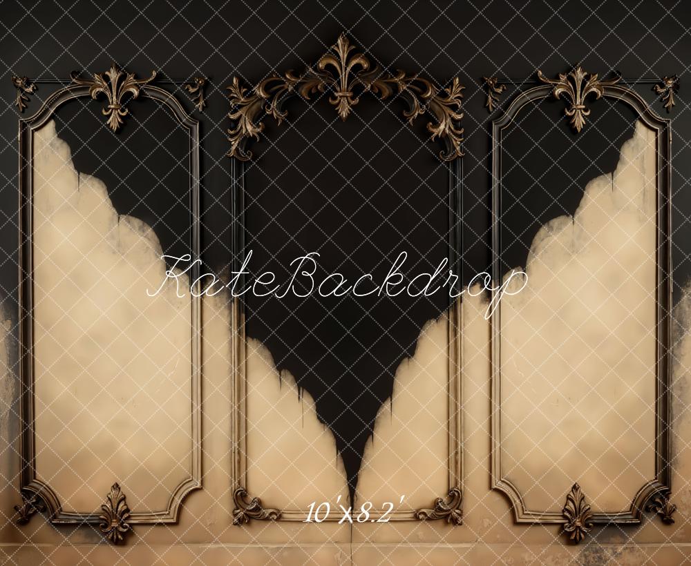 Kate Ornate Vintage Wall Black Beige Backdrop Designed by Mini MakeBelieve - Image 6