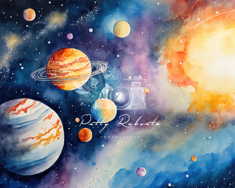 Kate Outer Space Cake Smash Backdrop Designed by Patty Robert - Image 3