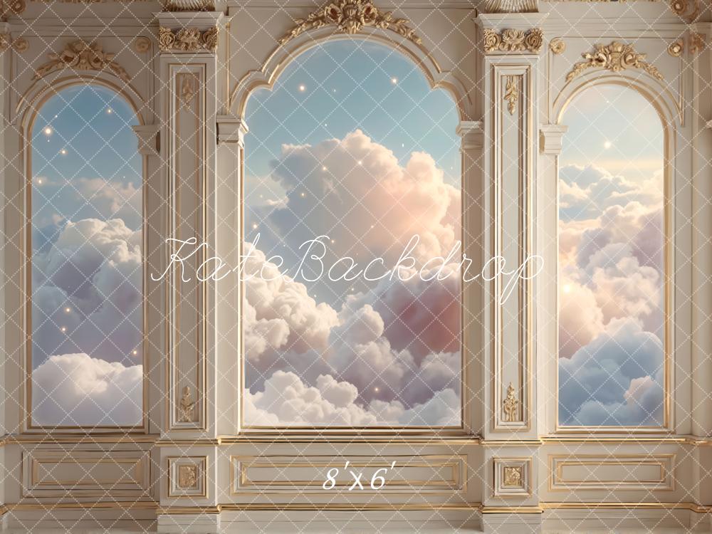Kate Palace Arched Windows Clouds Backdrop Designed by Mini MakeBelieve - Image 3