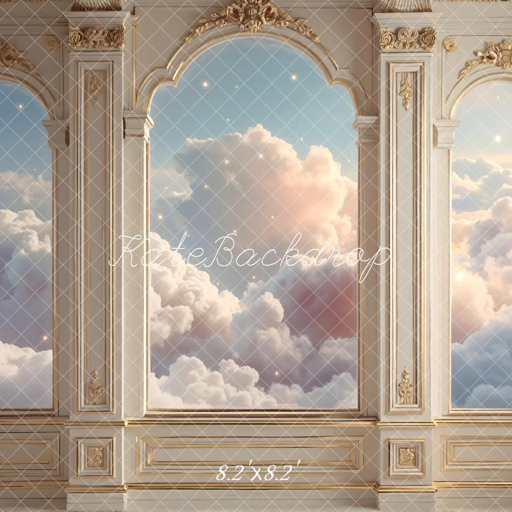 Kate Palace Arched Windows Clouds Backdrop Designed by Mini MakeBelieve - Image 5