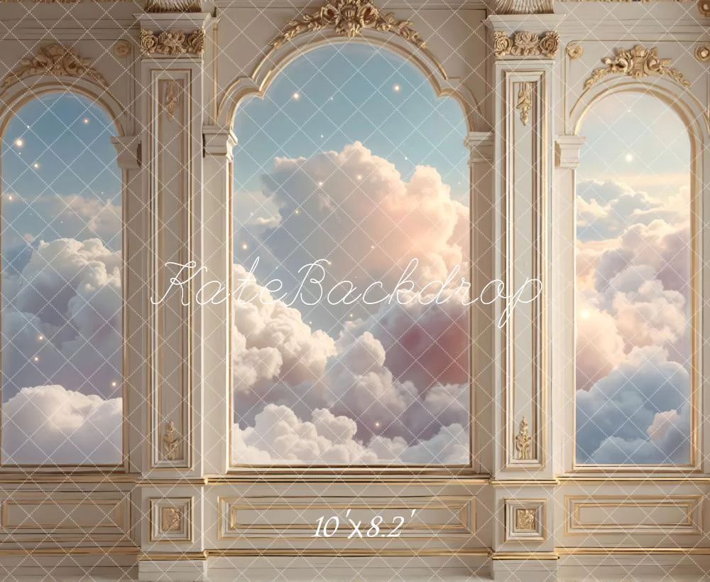 Kate Palace Arched Windows Clouds Backdrop Designed by Mini MakeBelieve - Image 6