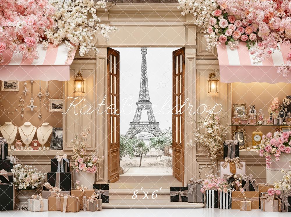 Kate Paris Eiffel Tower Jewellery Backdrop Designed by Chain Photography - Image 3